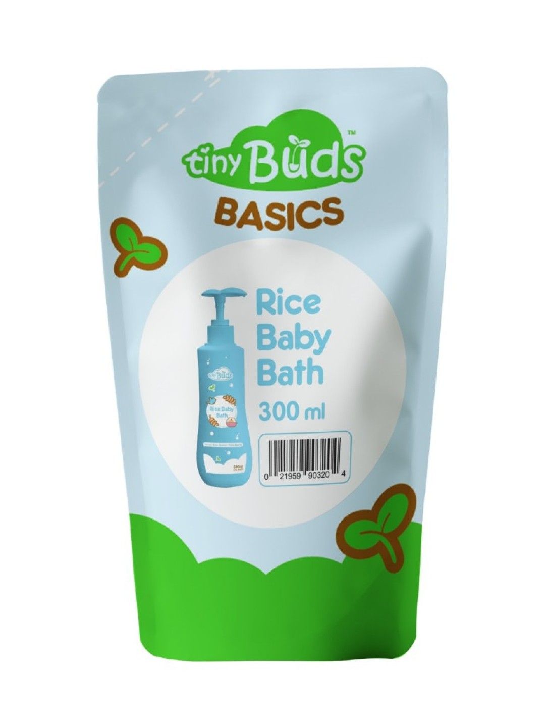 Tiny Buds Tiny Buds Natural Rice Baby Bath Refill 300ML (No Color- Image 1)
