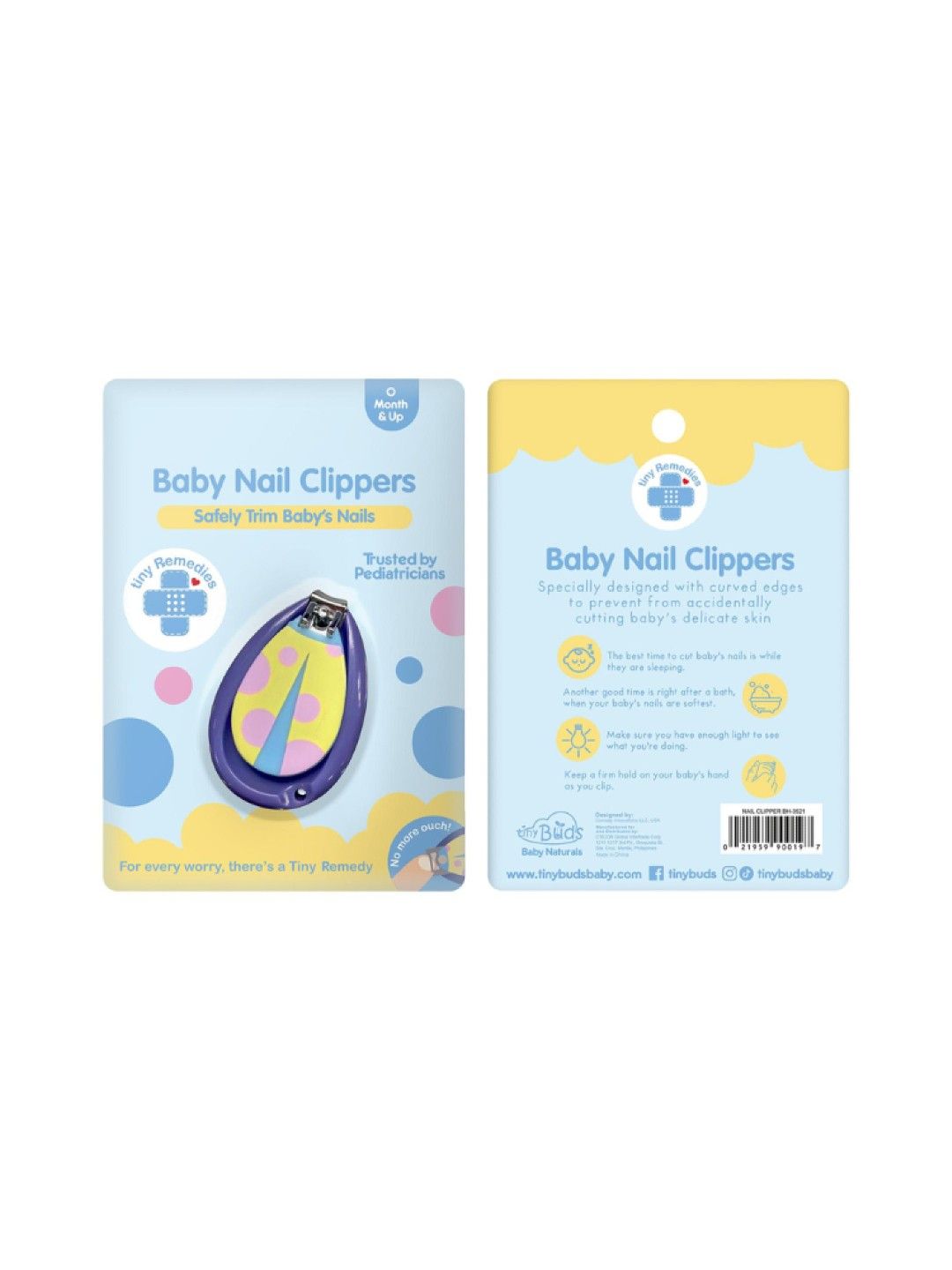 Tiny Buds Tiny Remedies Nail Clipper (White- Image 2)