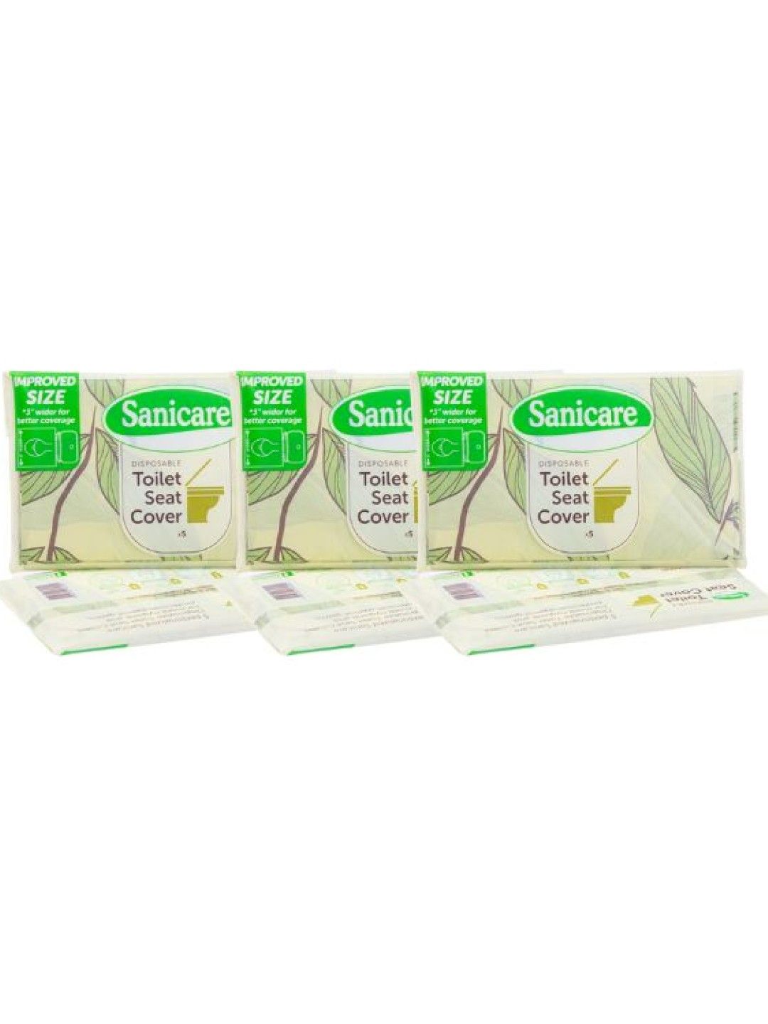 Sanicare [Bundle of 3 ] Toilet Seat Cover