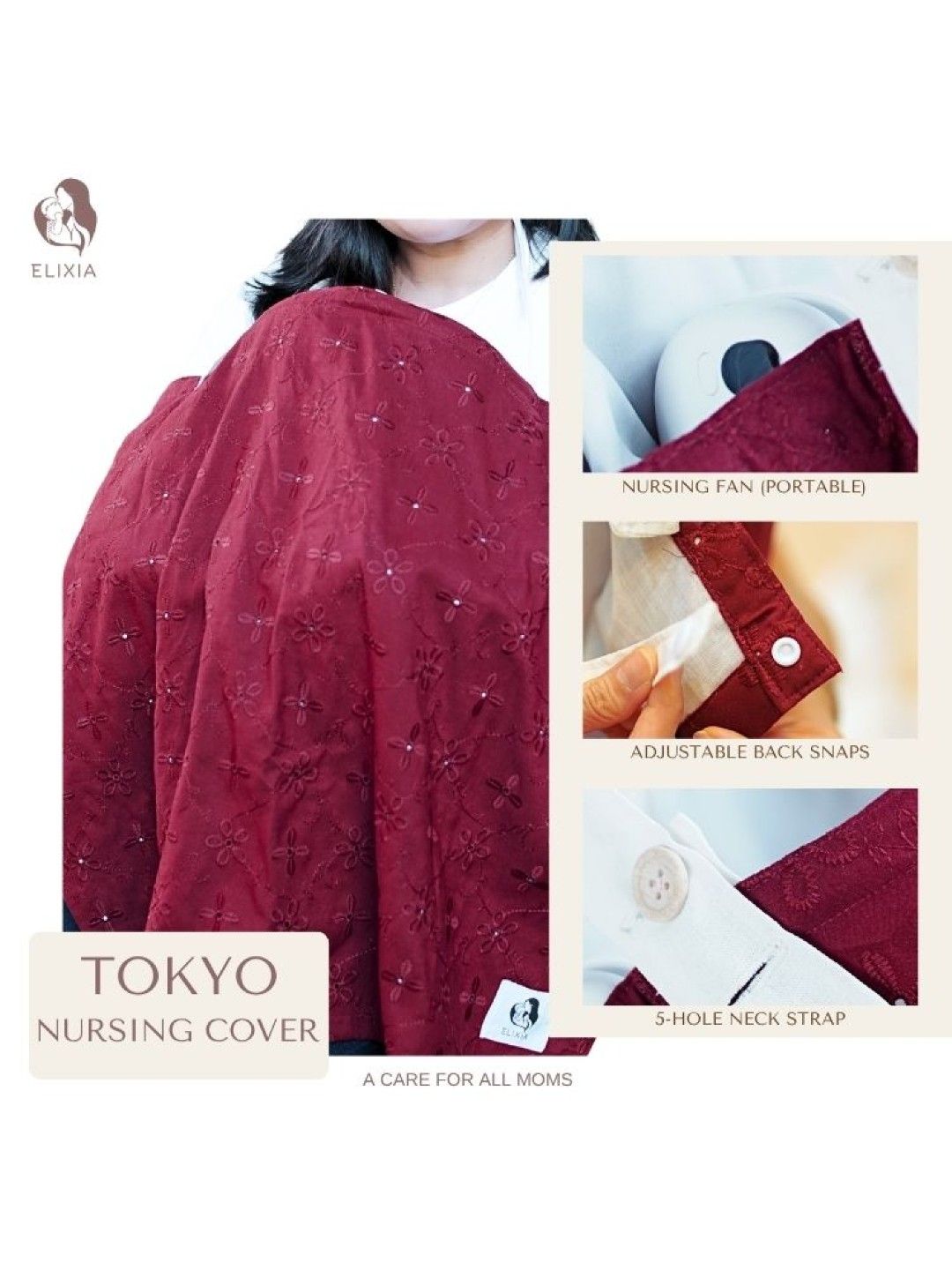 ELIXIA Tokyo Nursing Cover Set (No Color- Image 2)