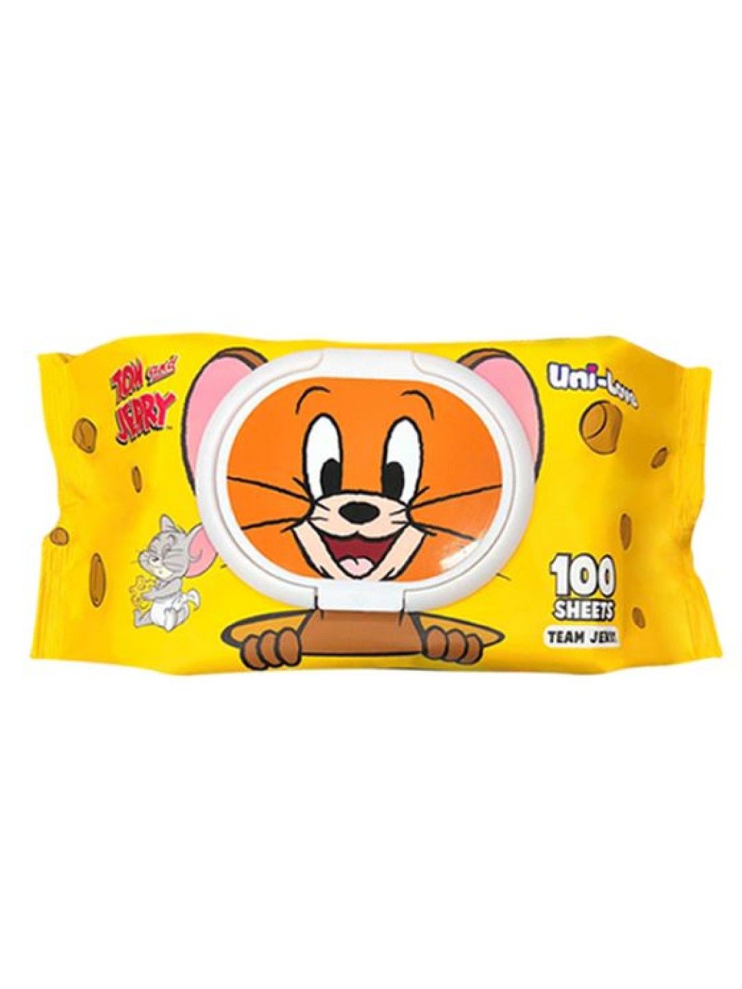 Uni-love Tom and Jerry Baby Wipes (Team Jerry) 100 sheets (No Color- Image 1)