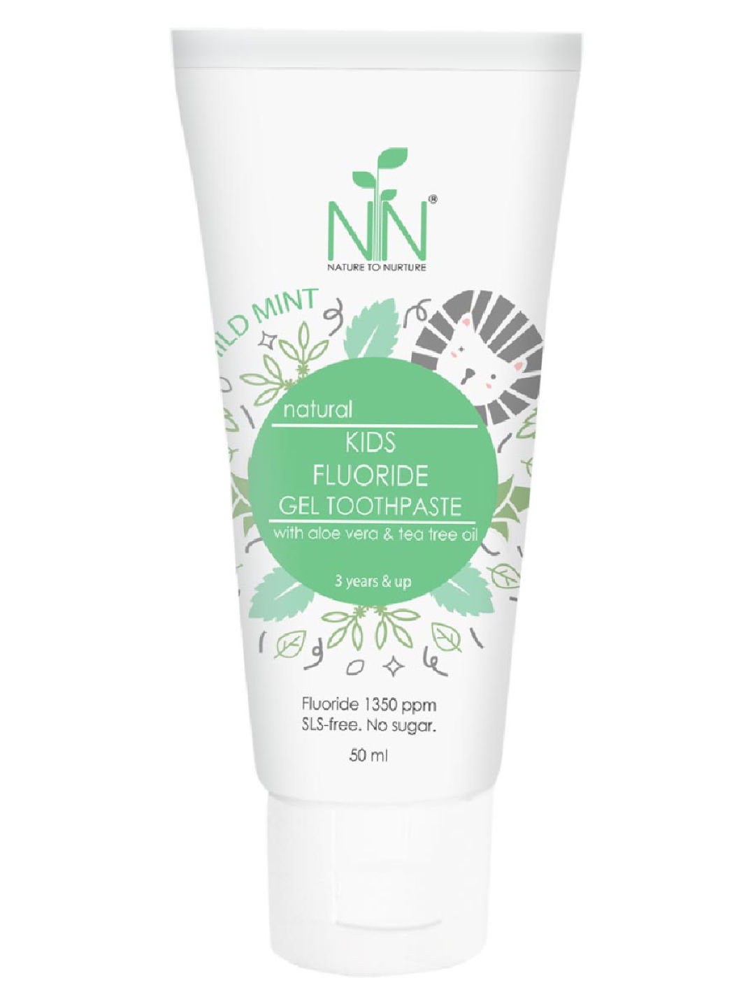 Nature to Nurture Kids Fluoride Gel Toothpaste Mild Mint (50ml)