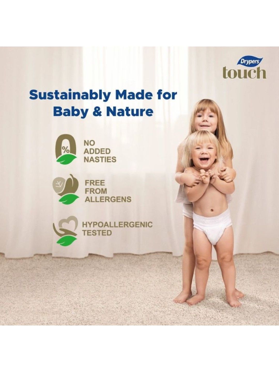 Drypers Touch Premium Tape Diaper XXL 24 pcs (No Color- Image 4)