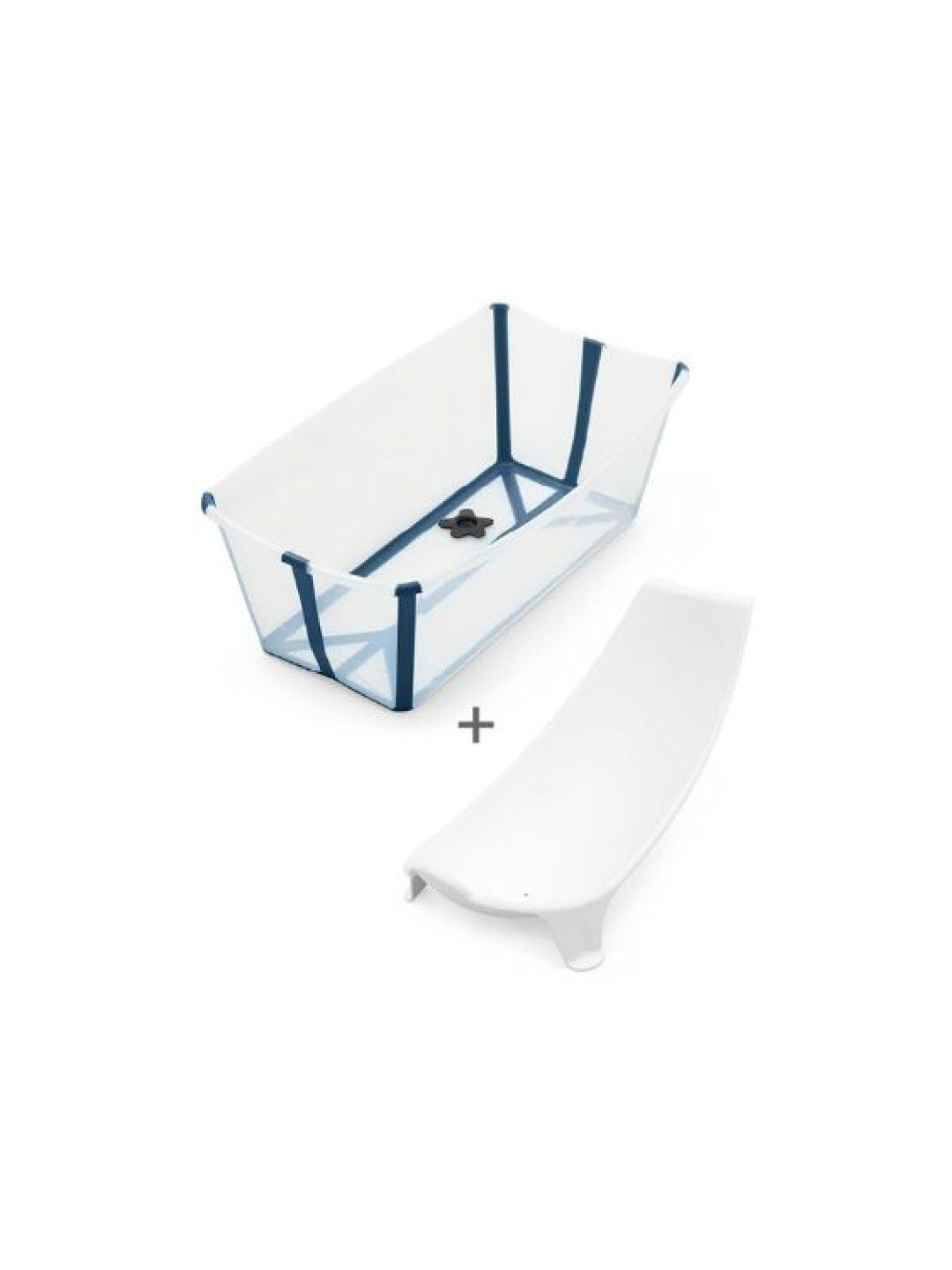 Stokke® Flexi Bath® Bath Tub Bundle (25 in) (Transparent Blue- Image 2)