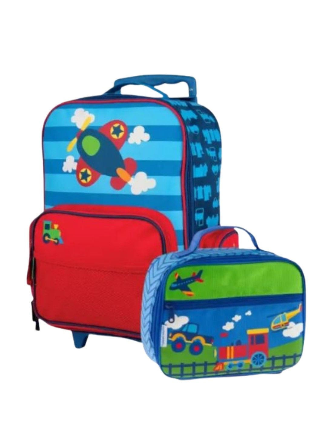Stephen Joseph Trolley Bag with Lunch Bag for Kids Airplane Classic (No Color- Image 1)