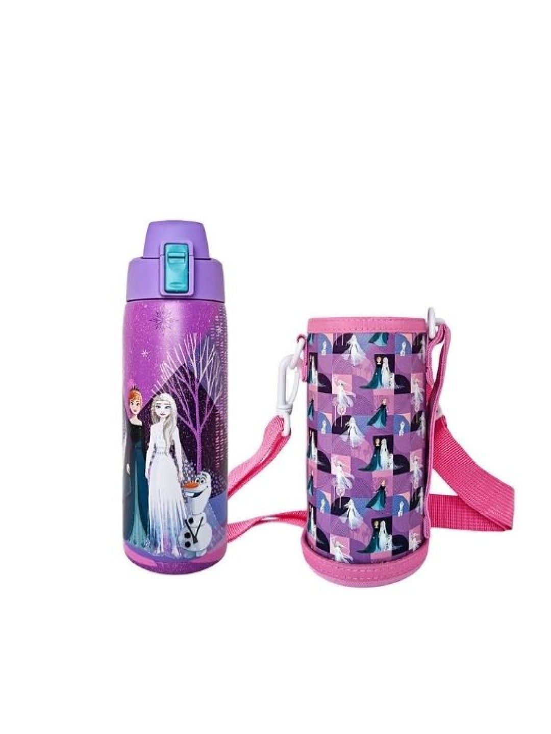 Zippies Lab Disney Insulated Tumblers with Carrying Pouch (600ml) - Frozen Scandinavian (No Color- Image 2)