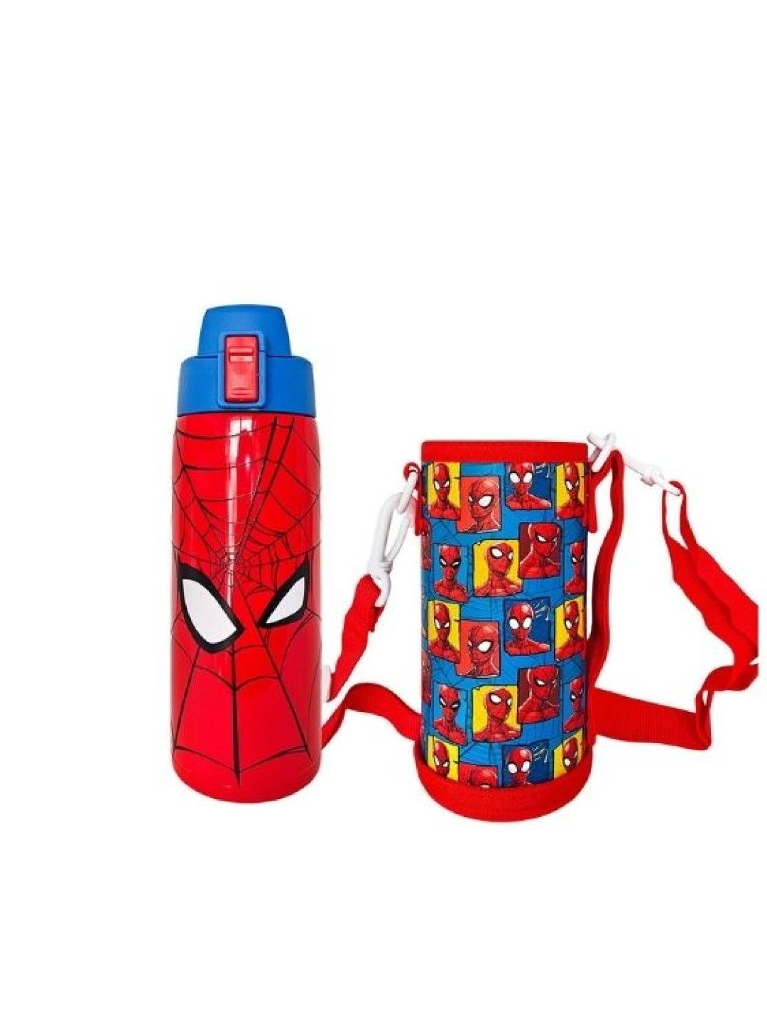 Zippies Lab Marvel Insulated Tumblers with Carrying Pouch (600ml) - Spider-Man Web (No Color- Image 2)