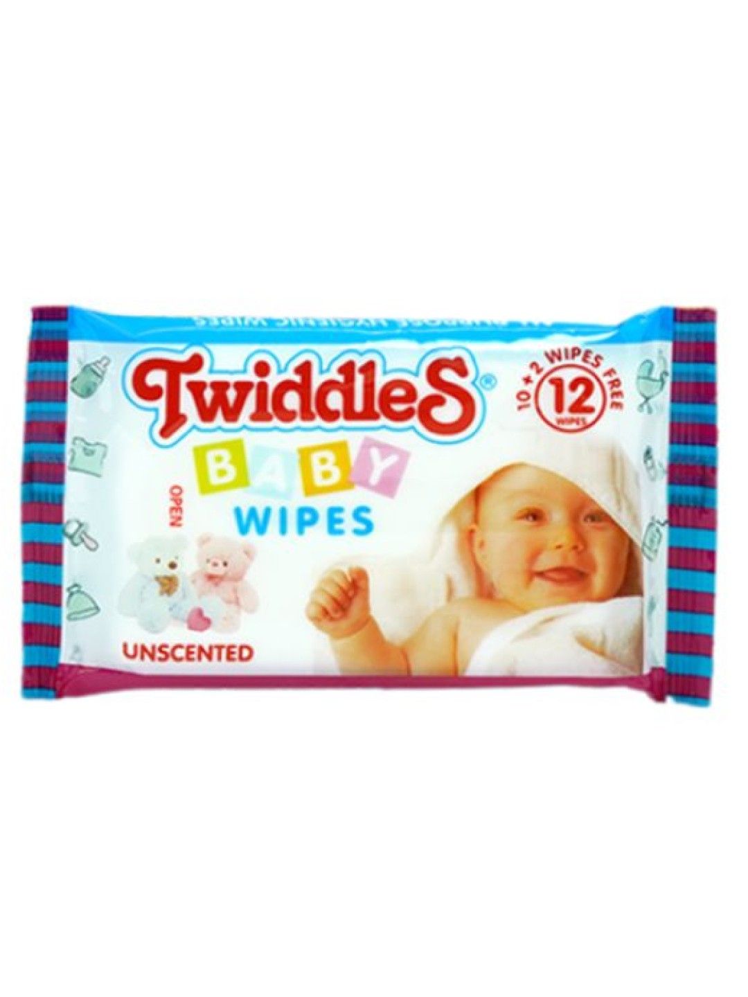 Twiddles Baby Wipes 12s (No Color- Image 1)