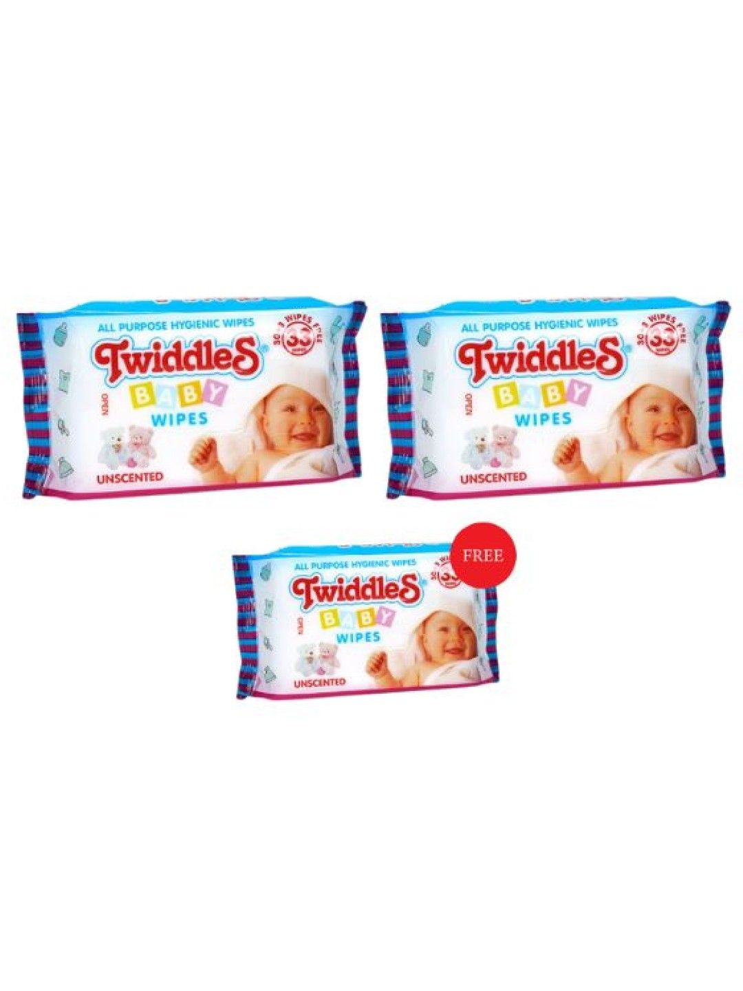 Twiddles Baby Wipes 33s (Buy 2, Take 1) (No Color- Image 1)