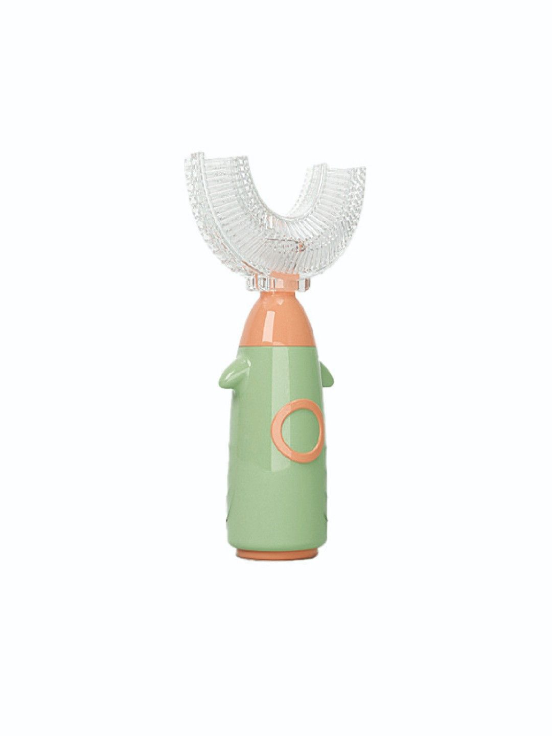 BabyPro Toddler Soft Silicone U-shape Toothbrush (Green- Image 1)