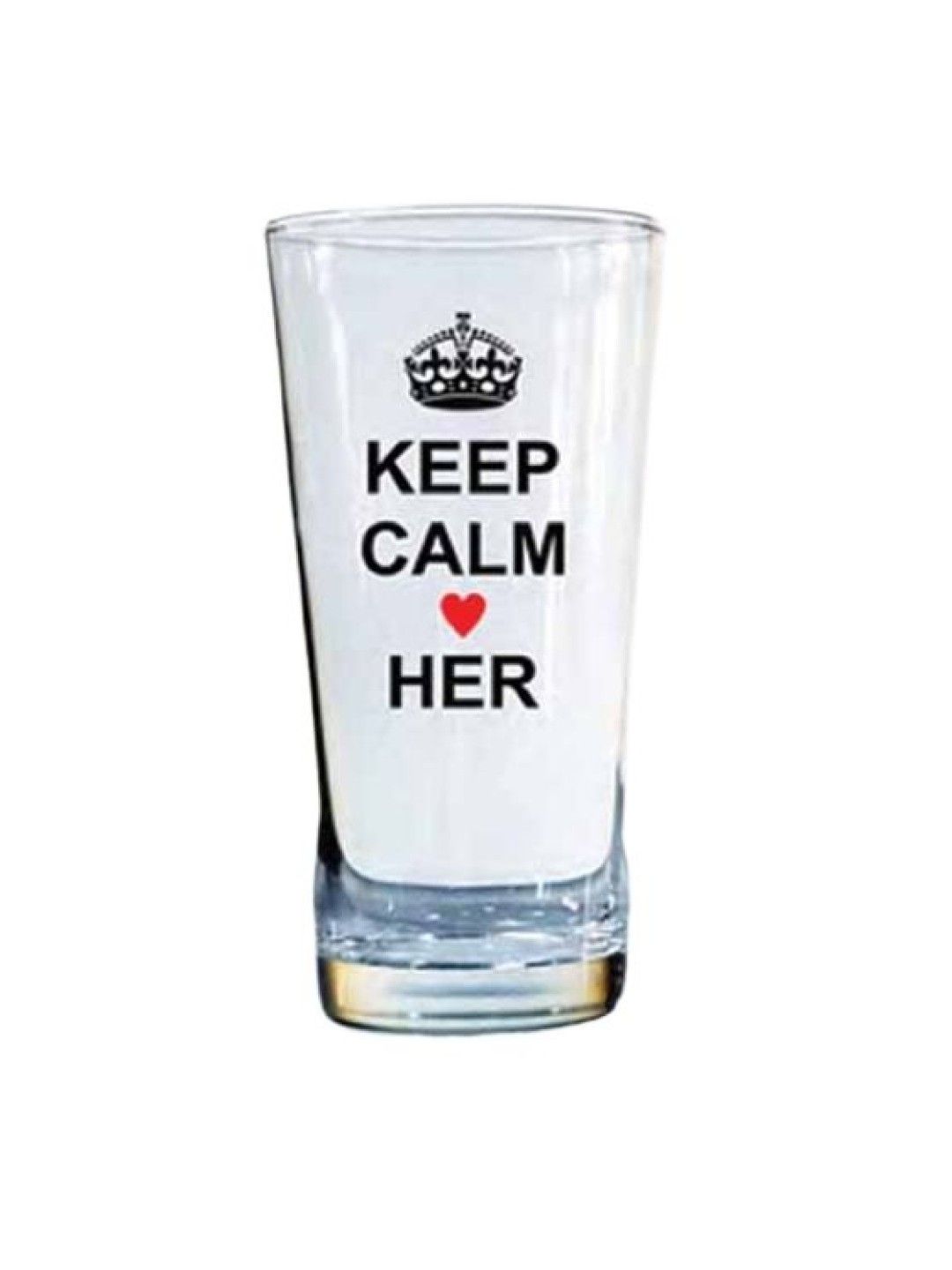 Sunbeams Lifestyle Union Glass Tumblers Couple Design Keep Calm (12 oz)