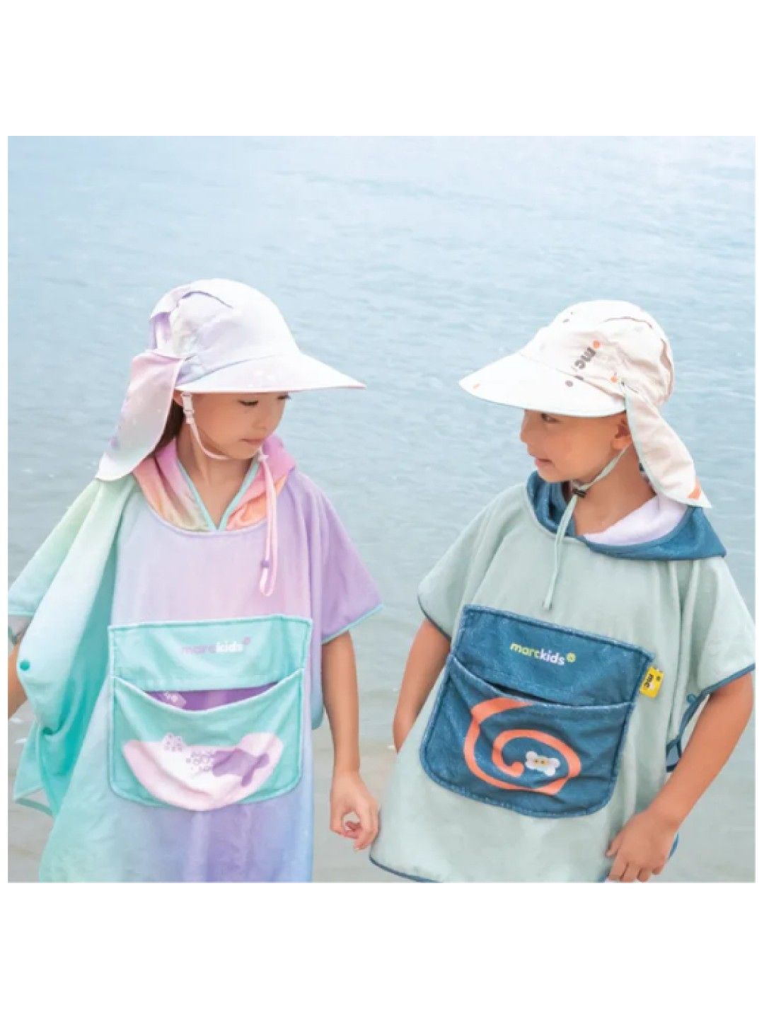 Marcus & Marcus Marckids UV Protection Foldable Neck Flap Hat (Bloom- Image 2)