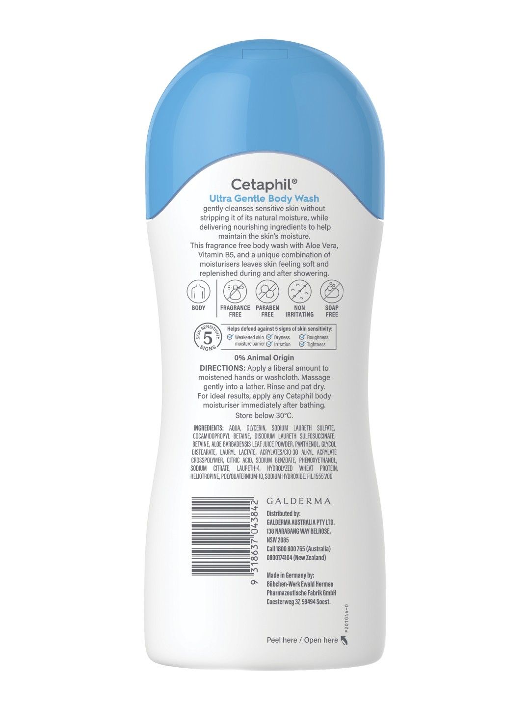 Cetaphil Ultra Gentle Body Wash (500ml) (No Color- Image 2)