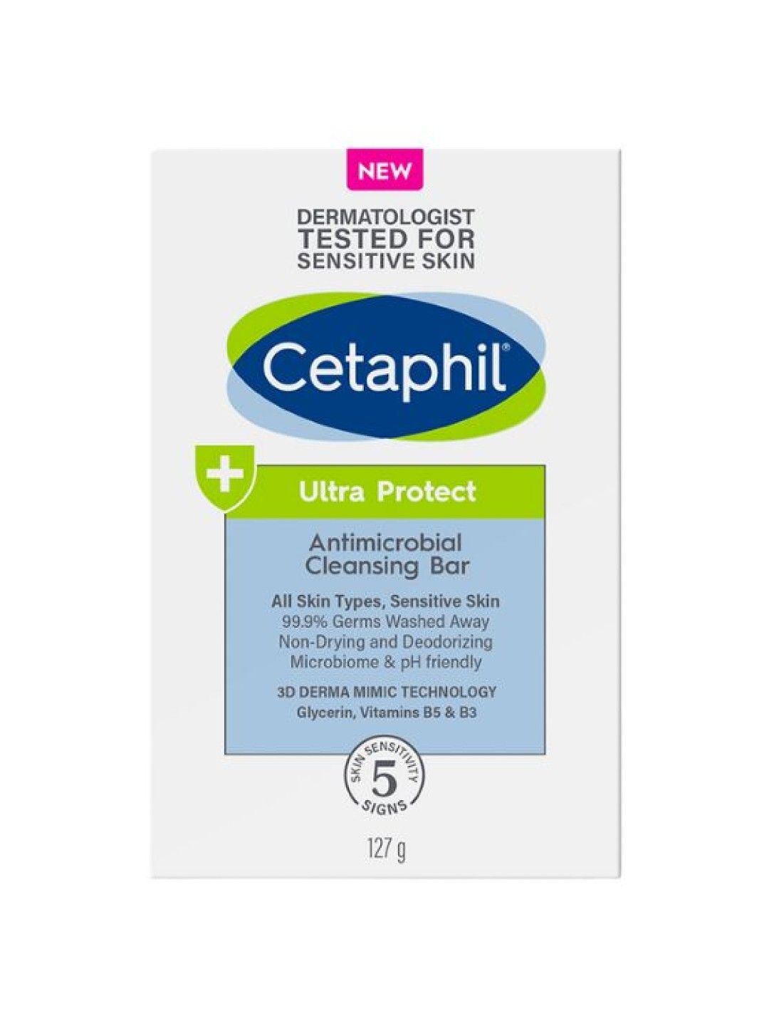 Cetaphil Ultra Protect Antimicrobial Bar (127g) (No Color- Image 1)