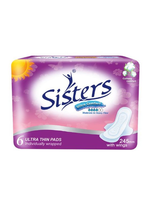 Sisters Ultra Thin Pads with Wings (6s) | edamama