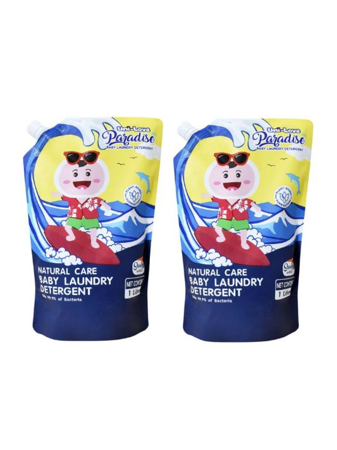 Uni-love Paradise Baby Laundry Detergent (Summer Solstice) 1L, Pack of 2 (No Color- Image 1)