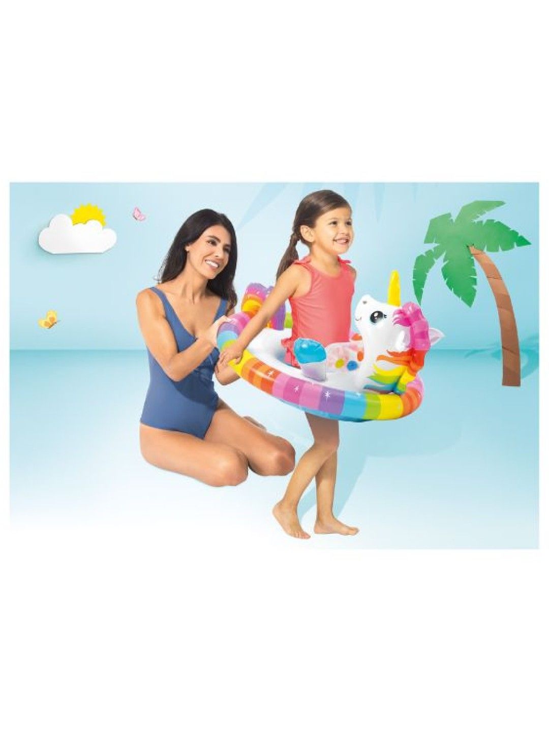 INTEX See Me Sit Pool Rider (Unicorn- Image 3)