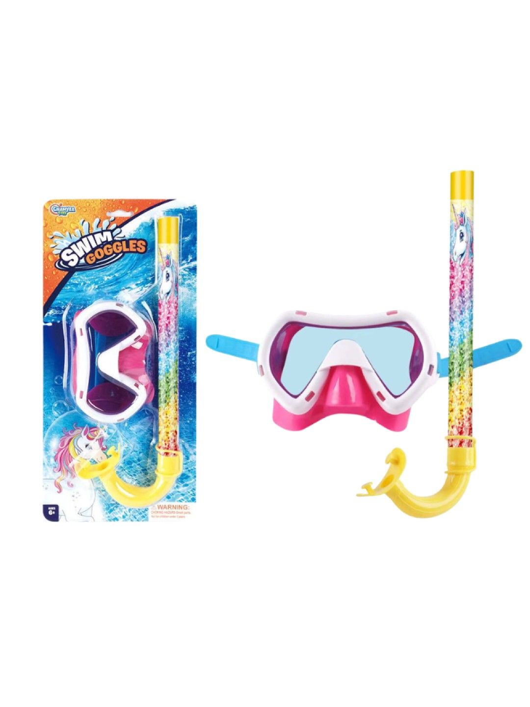 Kidsplay Swim Goggles Snorkel Set Unicorn (No Color- Image 2)