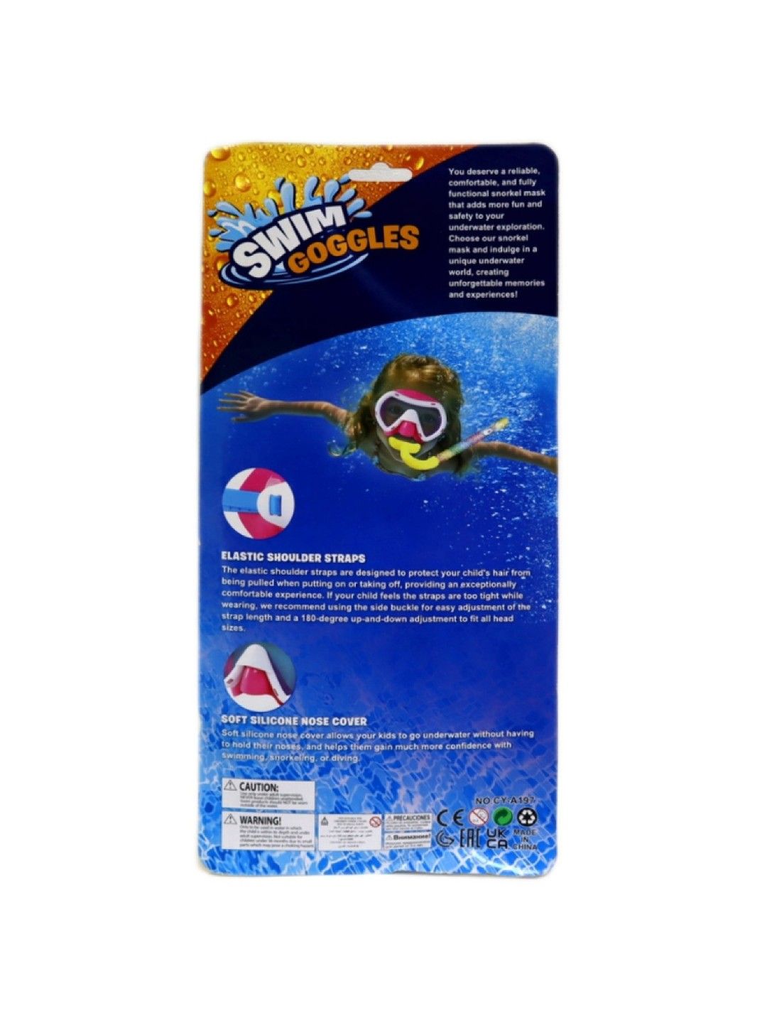 Kidsplay Swim Goggles Snorkel Set Unicorn (No Color- Image 4)