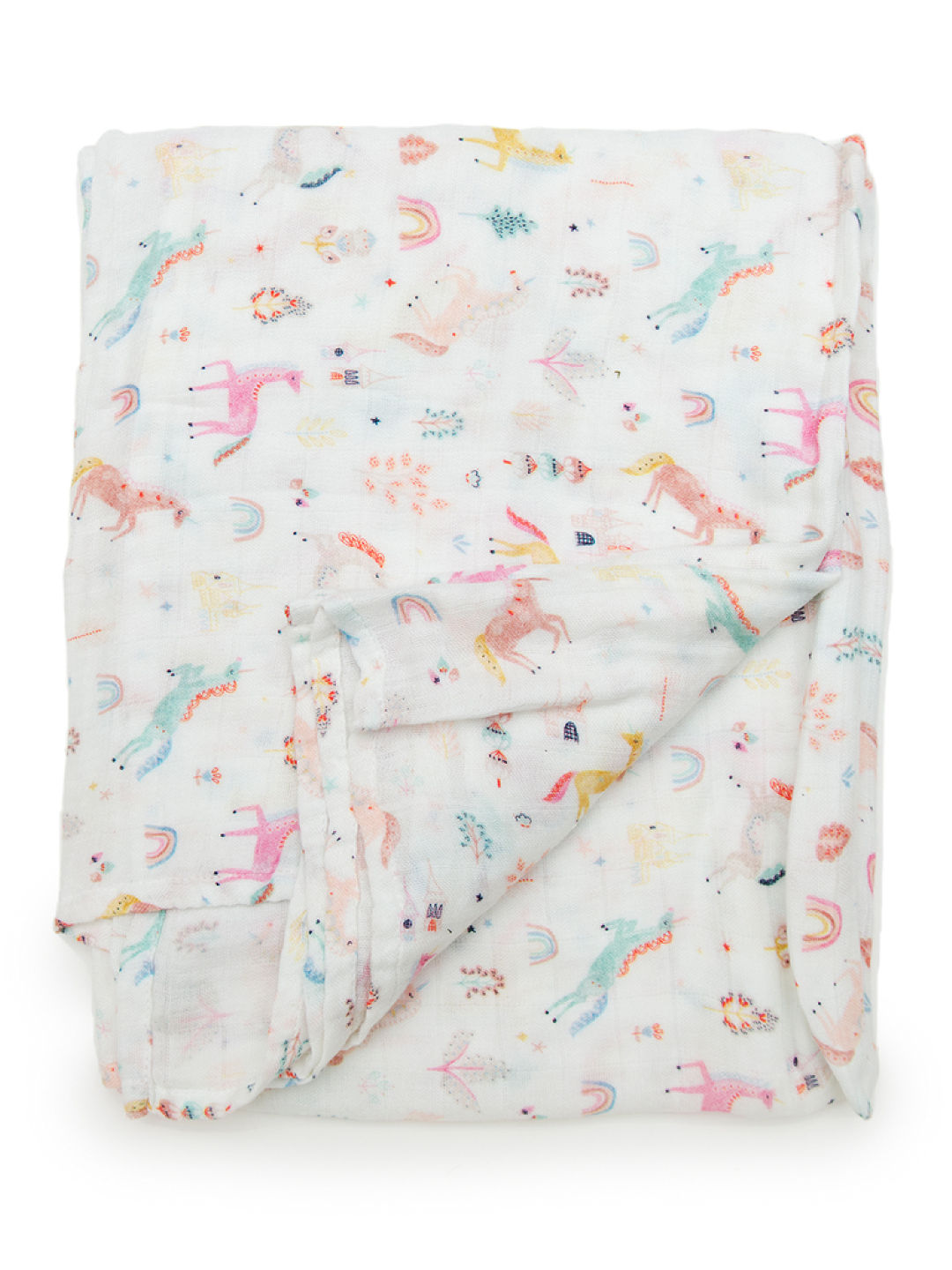 Lou Lou Lollipop Unicorn Dream Muslin Swaddle (Multicolor- Image 2)