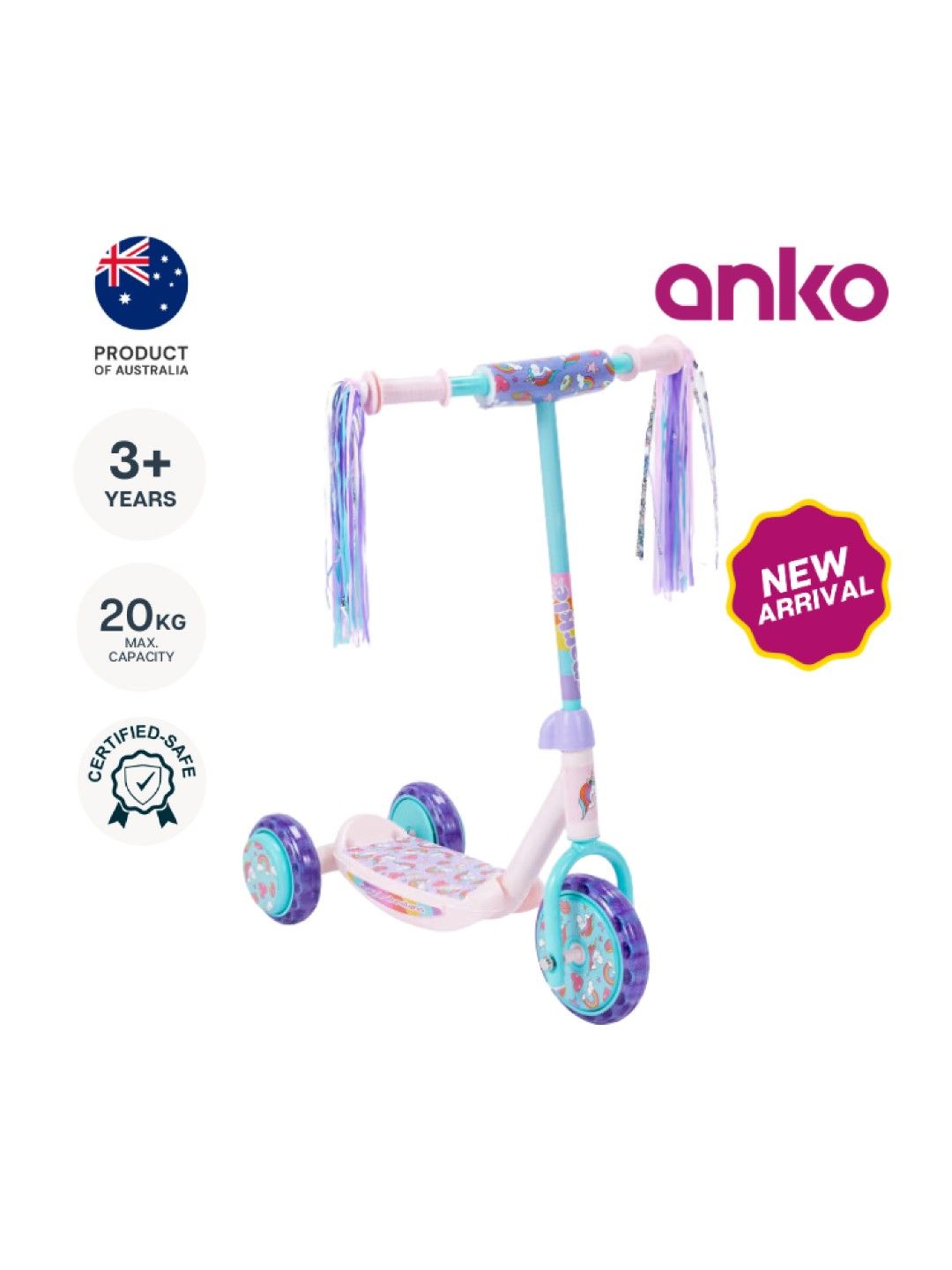 Anko Unicorn Tri Scooter