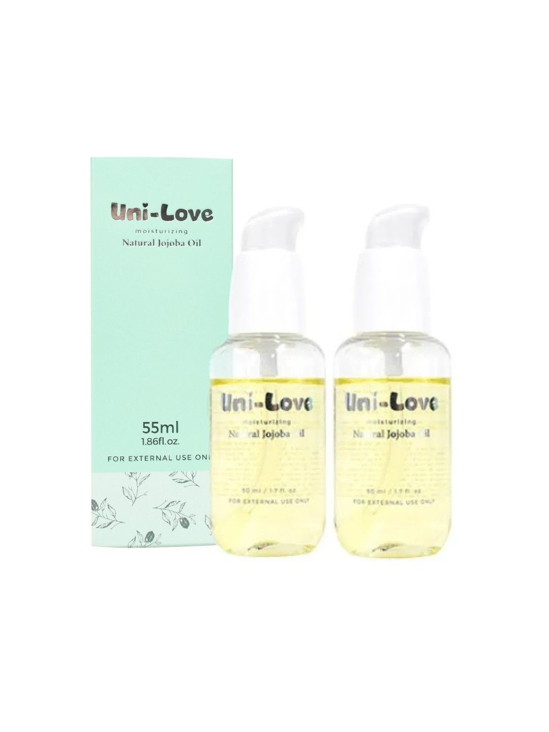 Uni-love Moisturizing Natural Jojoba Oil 55 ml (2-Pack) (No Color- Image 1)