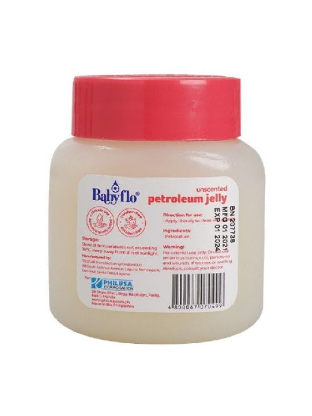 Babyflo Petroleum Jelly (100g) (Unscented- Image 2)