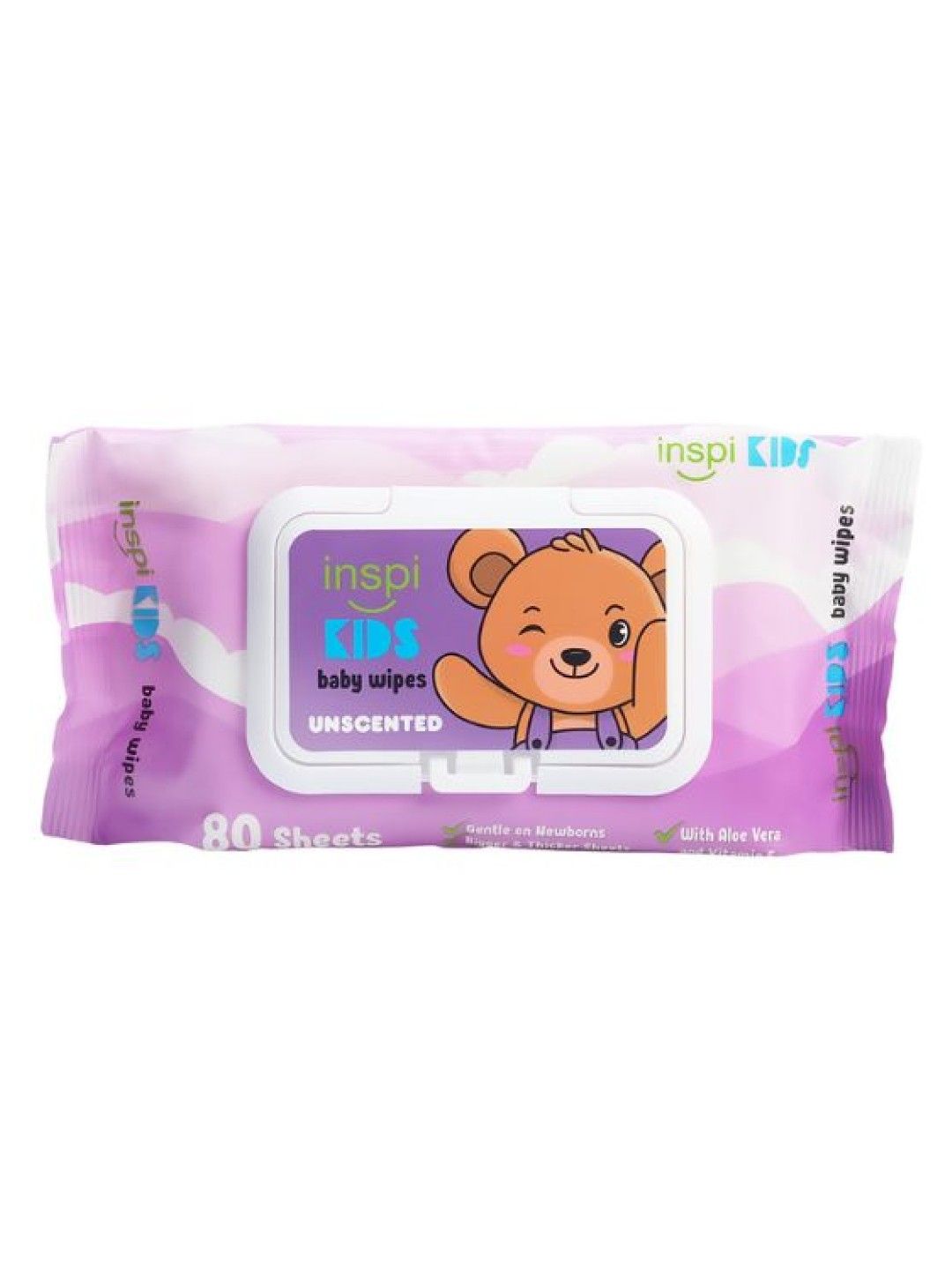 INSPI Kids Baby Wipes Unscented (80s) (No Color- Image 1)