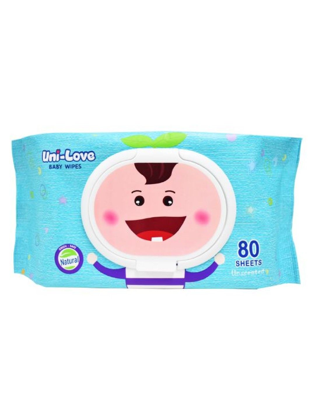 Uni-love Unscented Baby Wipes 80's (1-Pack) (No Color- Image 1)