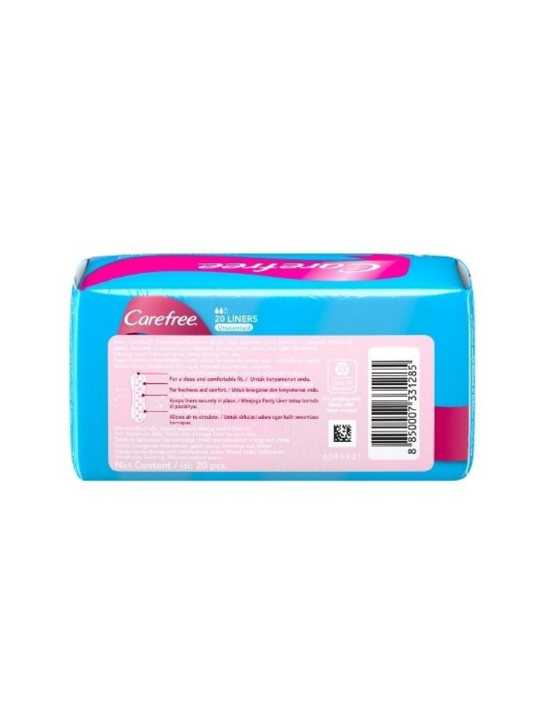 Carefree Unscented Breathable Panty Liners (20s) (No Color- Image 4)