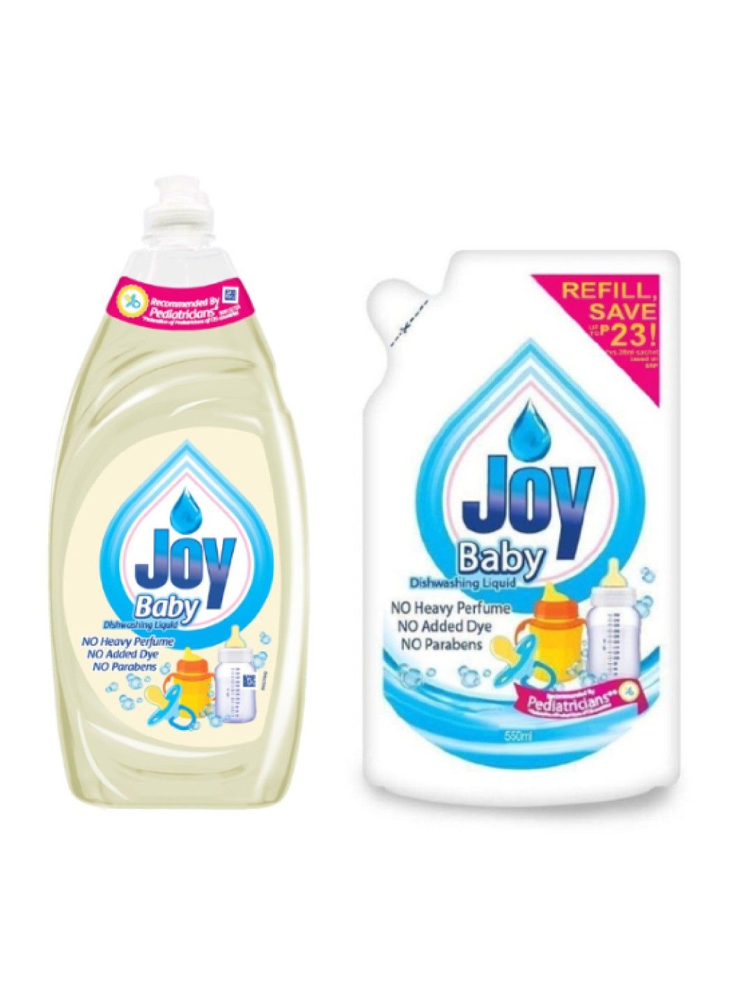 Joy Baby Bottle Wash (475ml) + Refill (550ml)