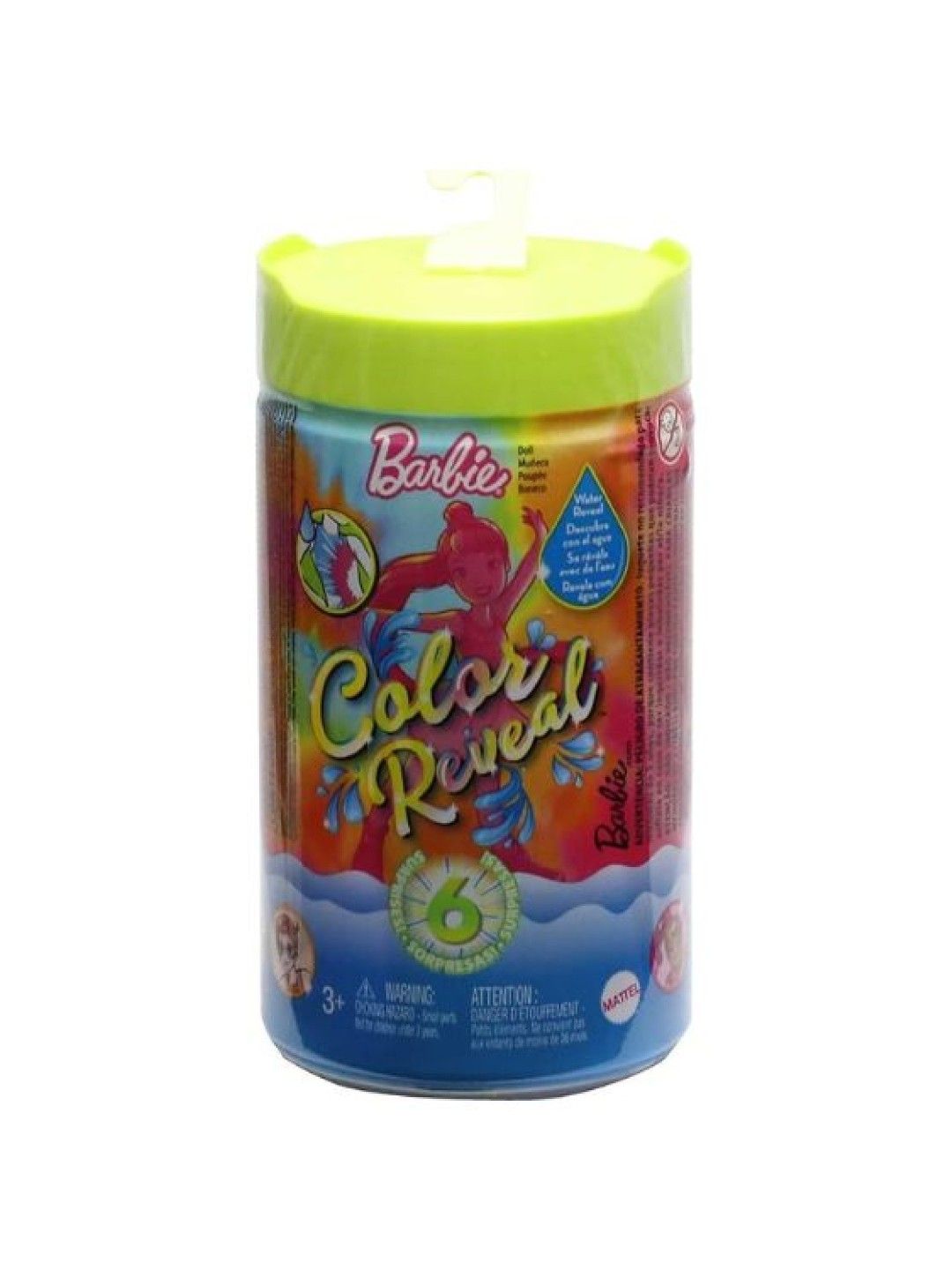 Barbie Chelsea Color Reveal Neon Tie-Dye Series (No Color- Image 1)