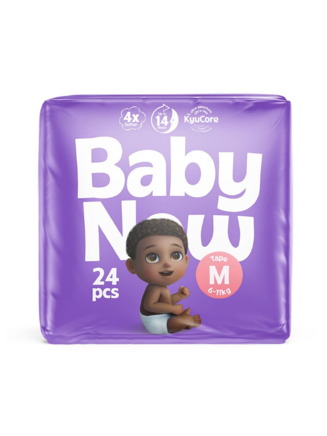 Baby Now Premium Tape Diapers Medium (24pcs)