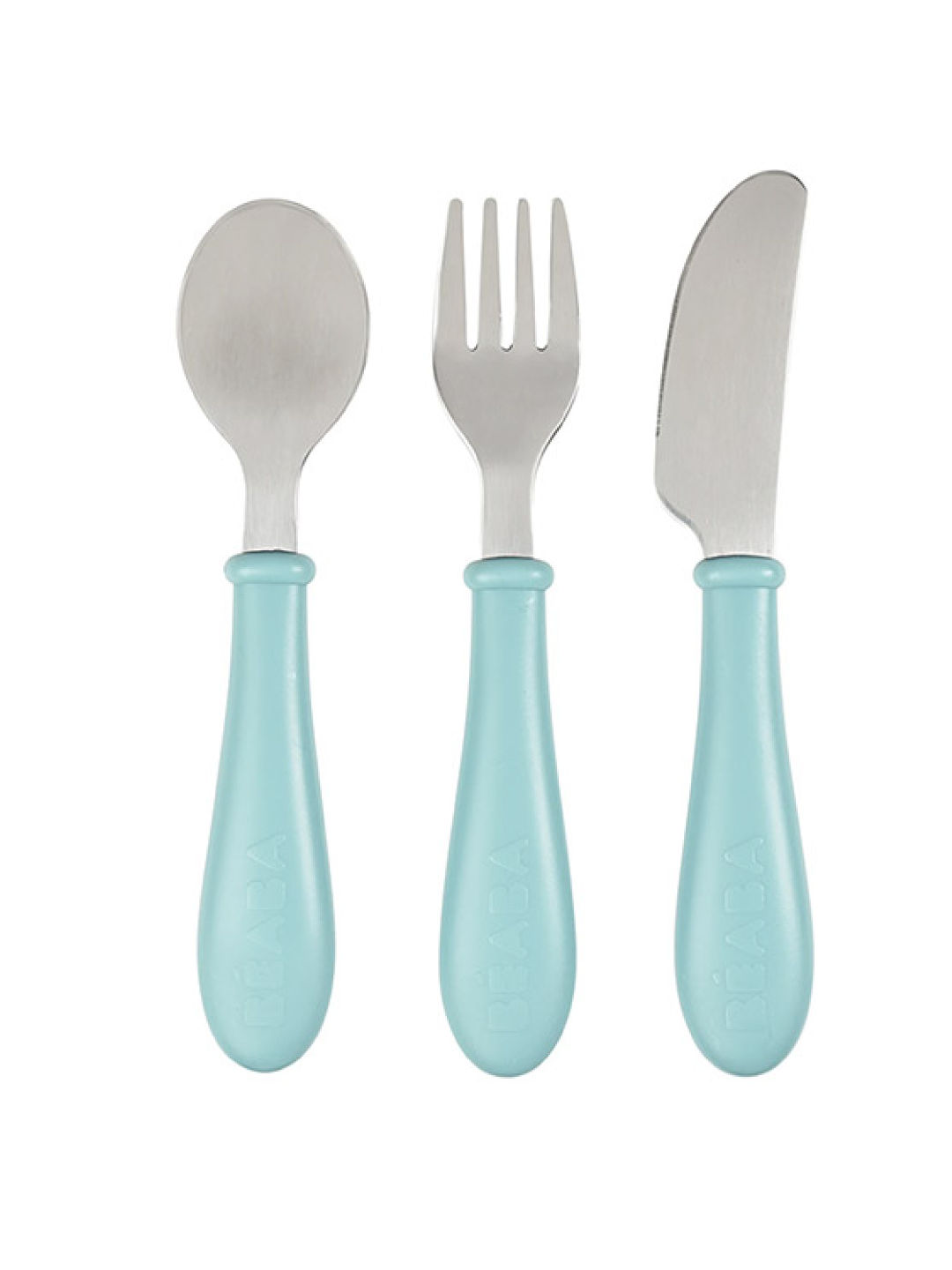 Beaba Stainless Steel Training Cutlery Knife/Fork/Spoon
