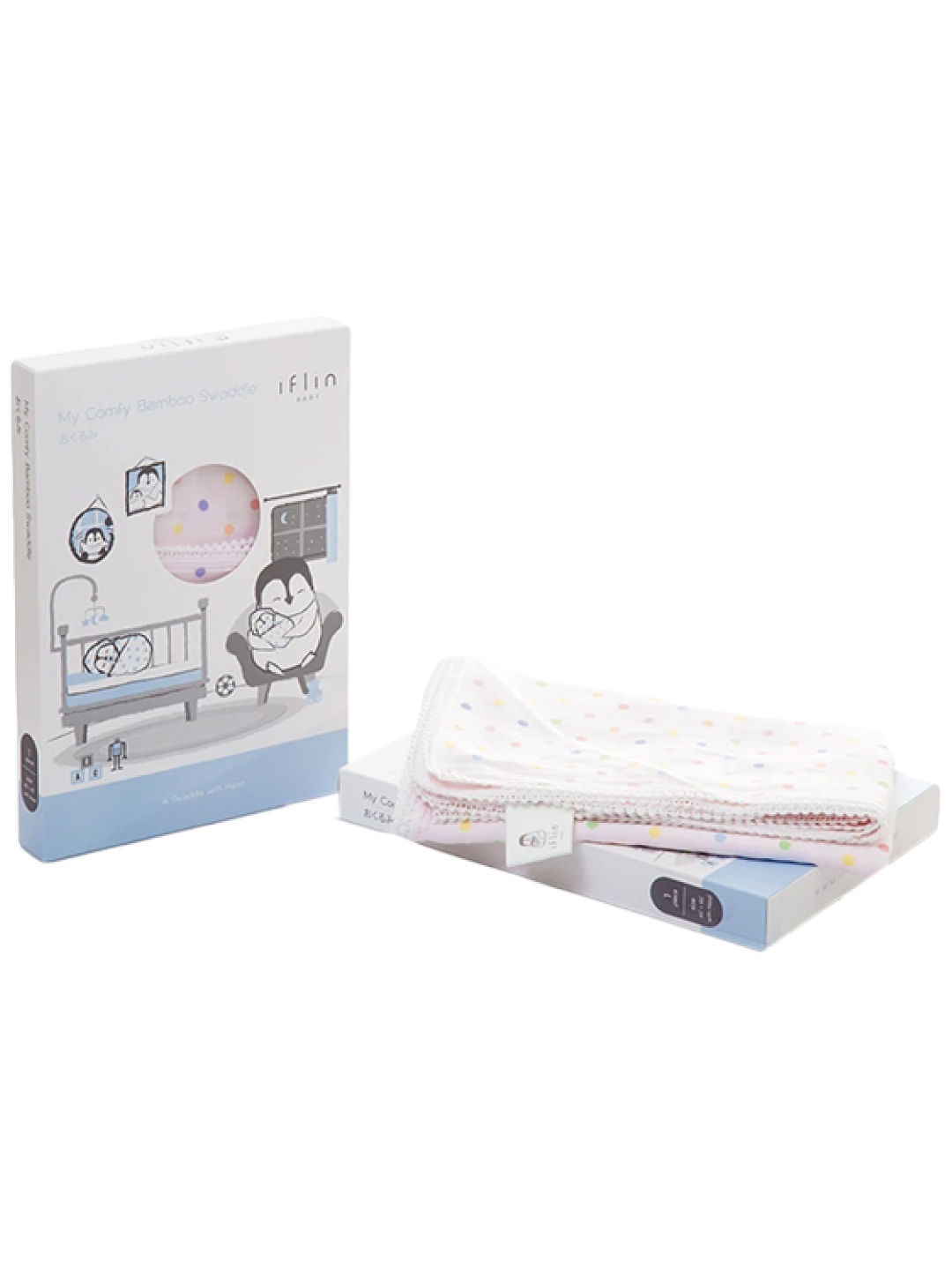 Iflin Baby My Comfy Bamboo Swaddle with Hood