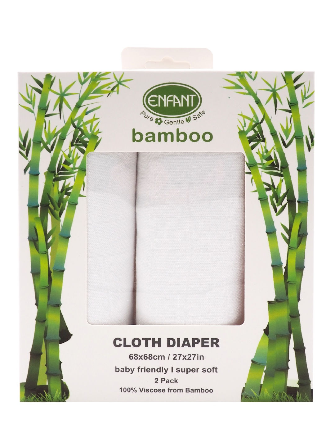 Enfant Bamboo Baby Cloth Diaper (2-Pack)