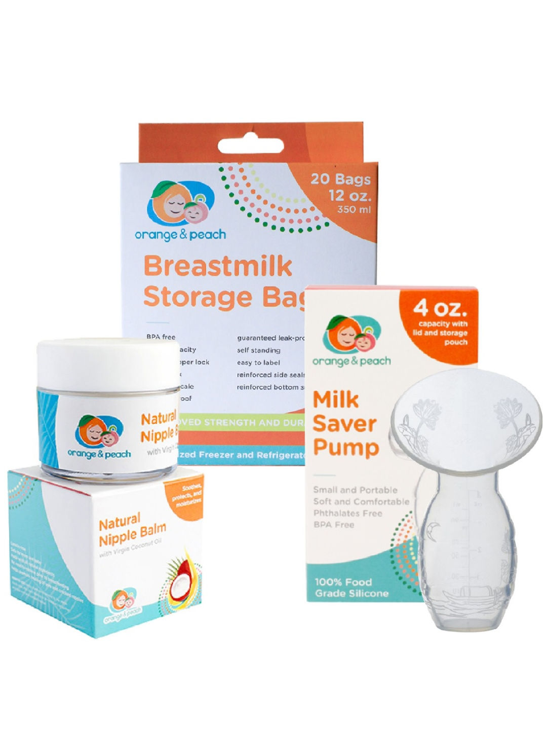 Orange & Peach Breastfeeding Starter Kit (No Color- Image 1)