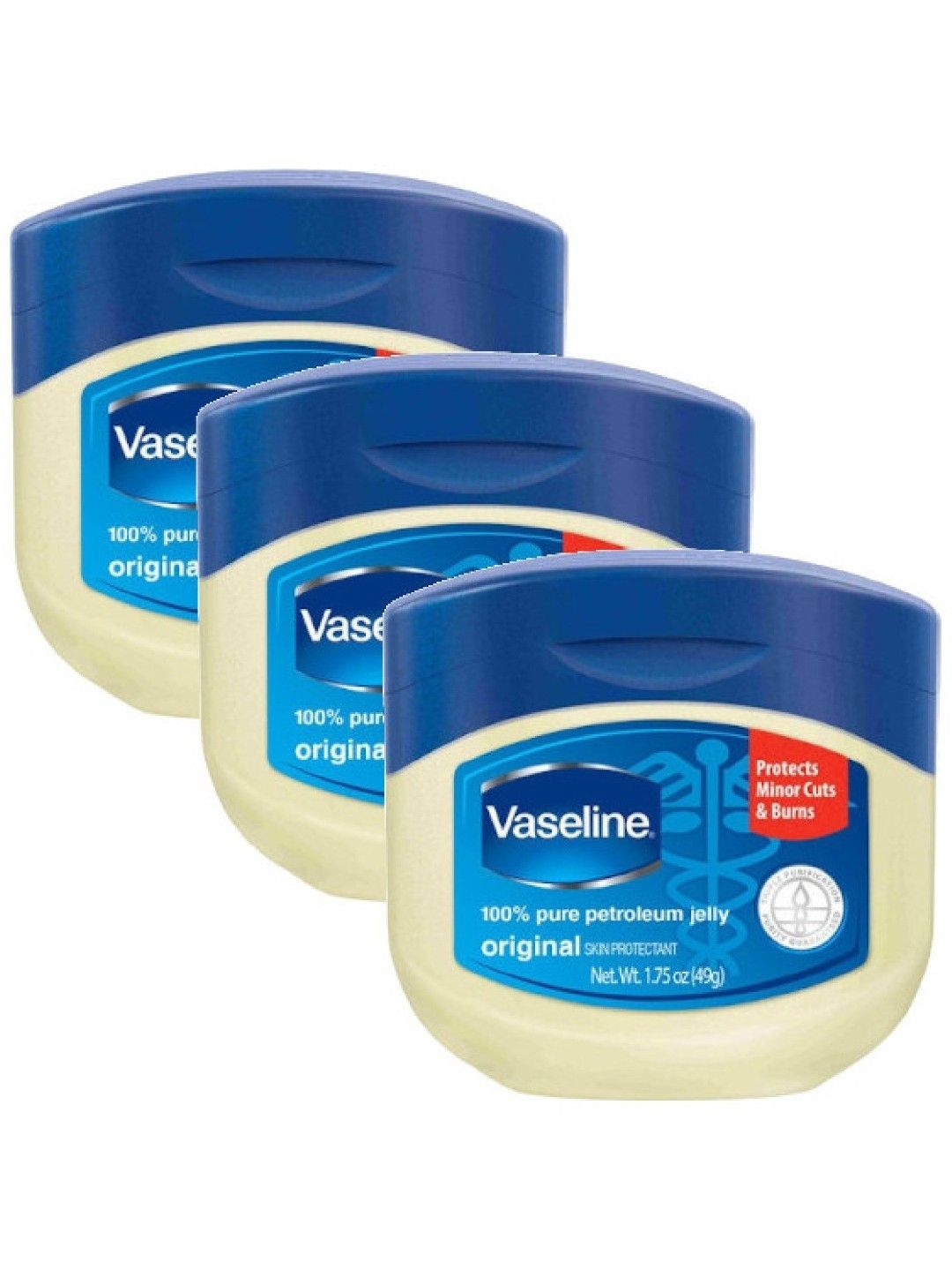 Vaseline Petroleum Jelly Original Bundle of 3 (50ml)