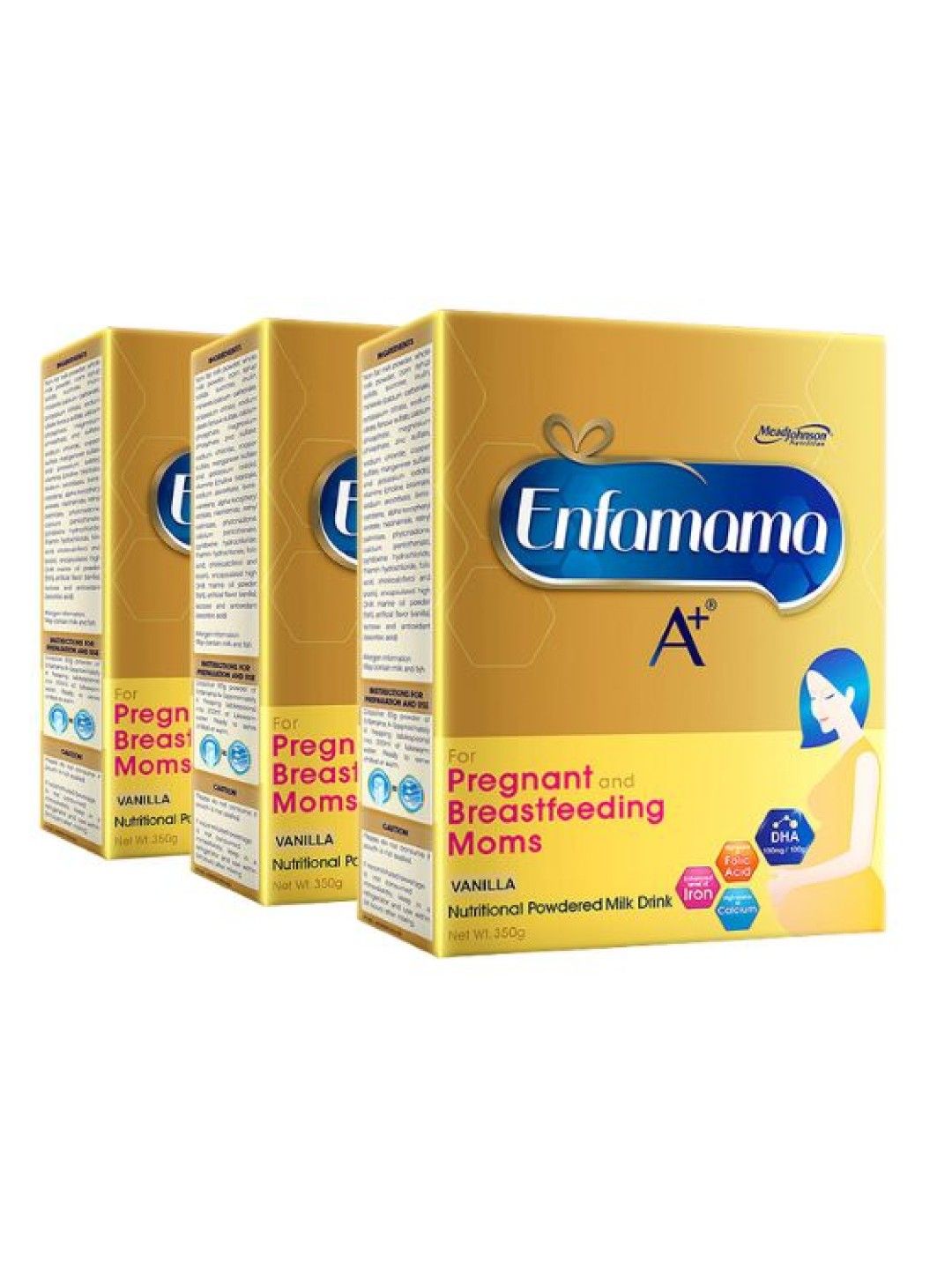 Enfamama A+ Vanilla Powdered Milk Drink (350g) Bundle of 3