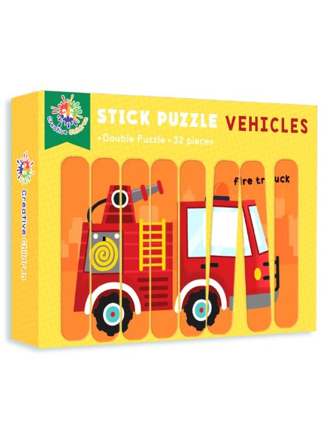 Learning is Fun Creative Children Stick Puzzle - Vehicles (No Color- Image 1)
