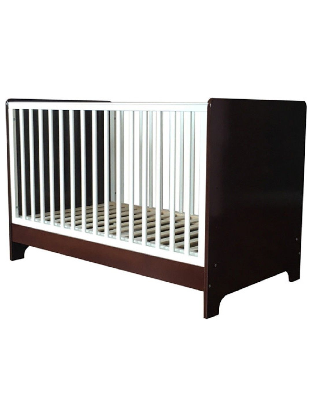 Cuddlebug Vernon 3in1 Convertible Crib (White-Coffee- Image 4)