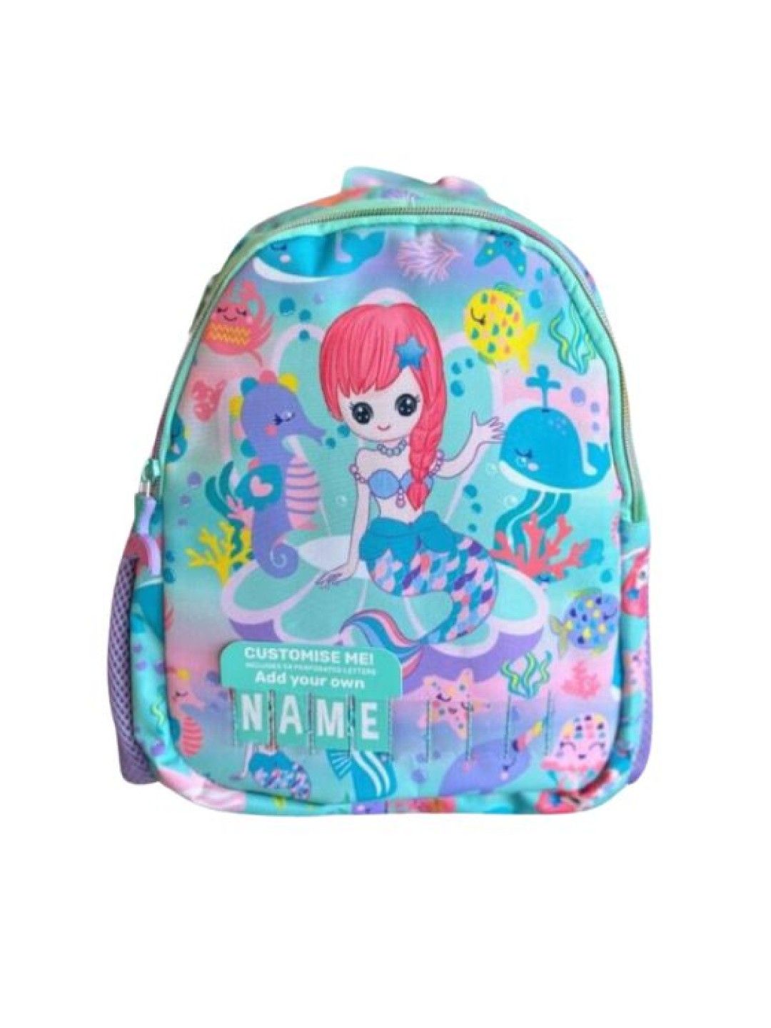 Lily and Tucker Vest 12” Kids Backpack with DIY Personalized Name - Mermaid