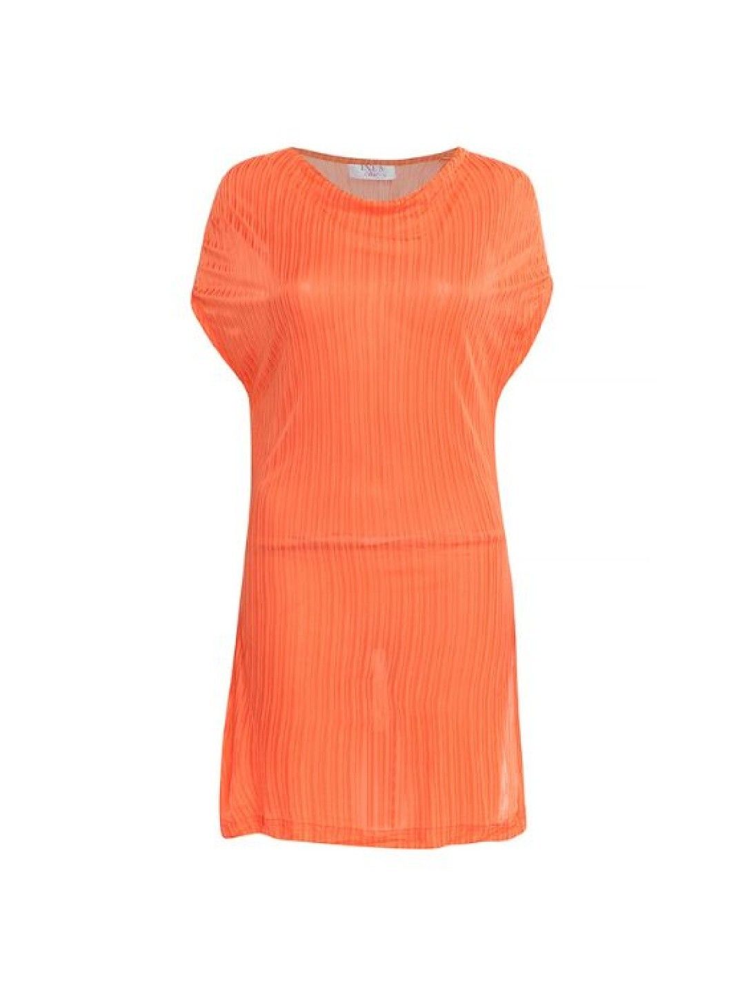 Eve's Chic Victoria Tunic Cover Up Dress (Orange- Image 4)
