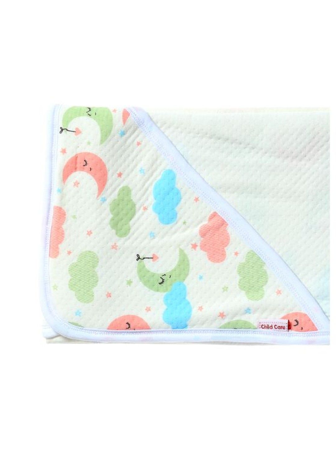 Child Care Hooded Blanket with Print (White) (Good Night- Image 3)