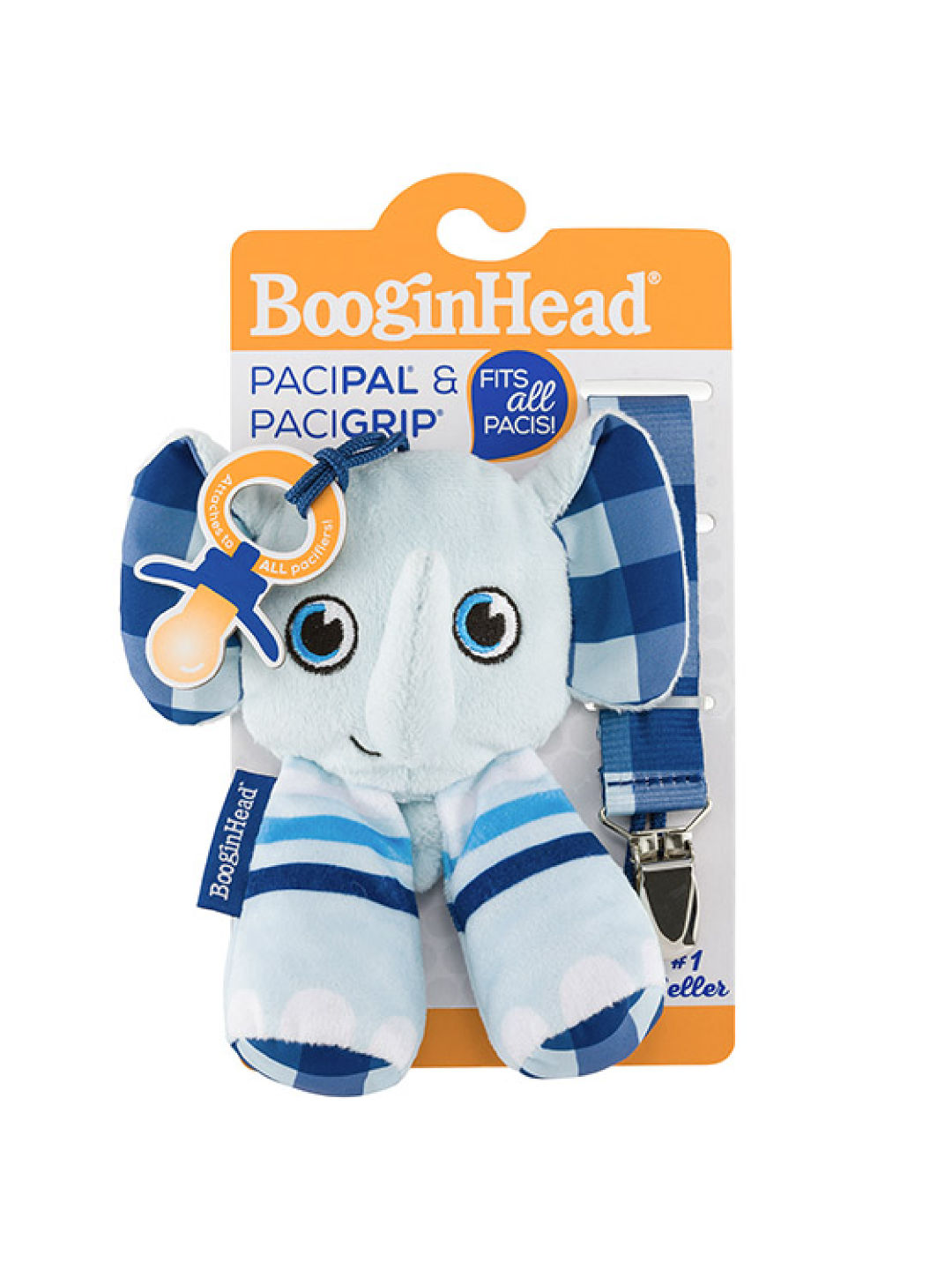 BooginHead Elephant PaciPal Combo 2pc Set (No Color- Image 3)