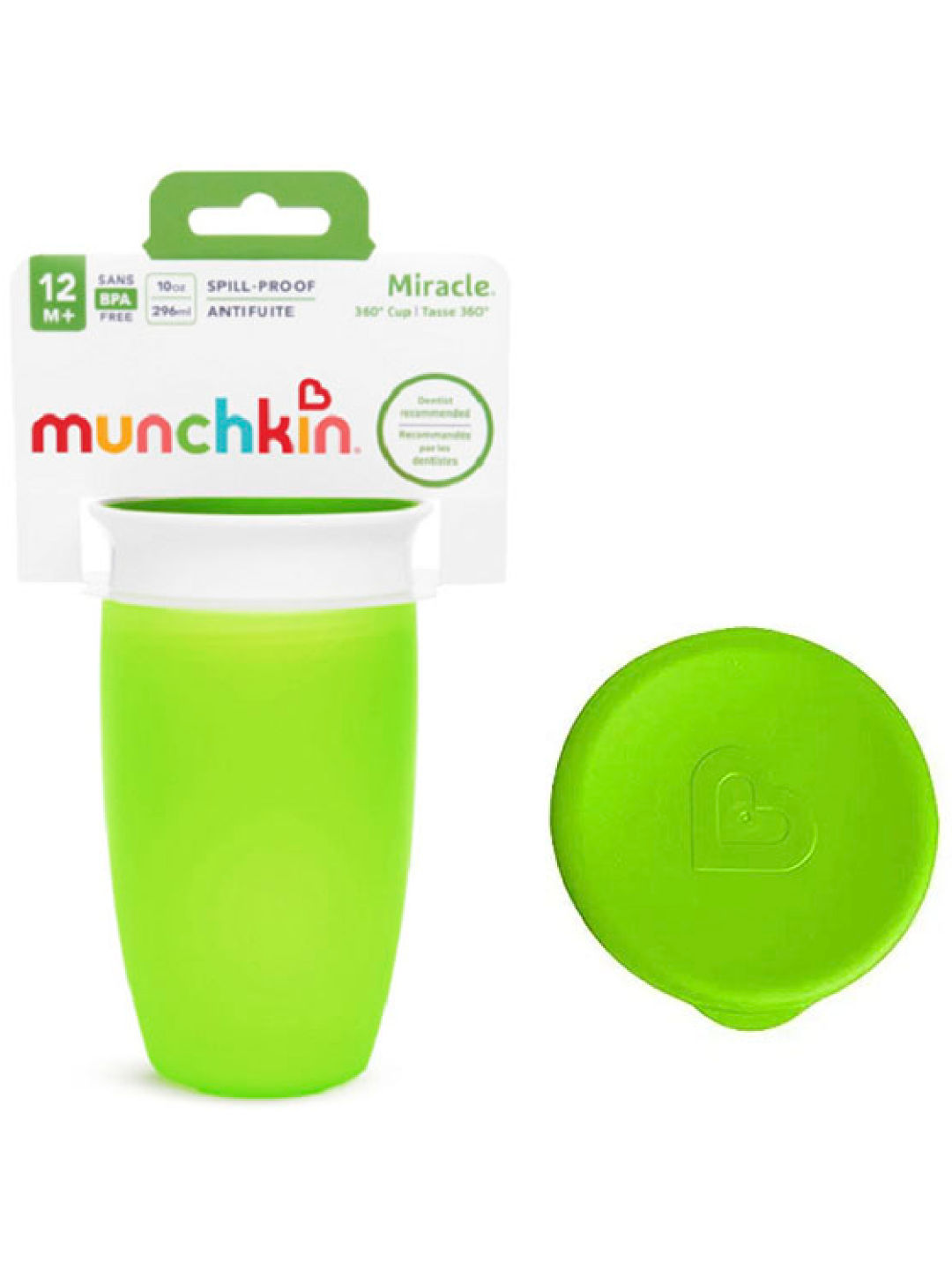 Munchkin Miracle® 360° Sippy with lid (10oz)