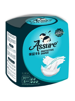 Assure Diapers Overnight Adult Protective Diapers Medium (8 pcs)