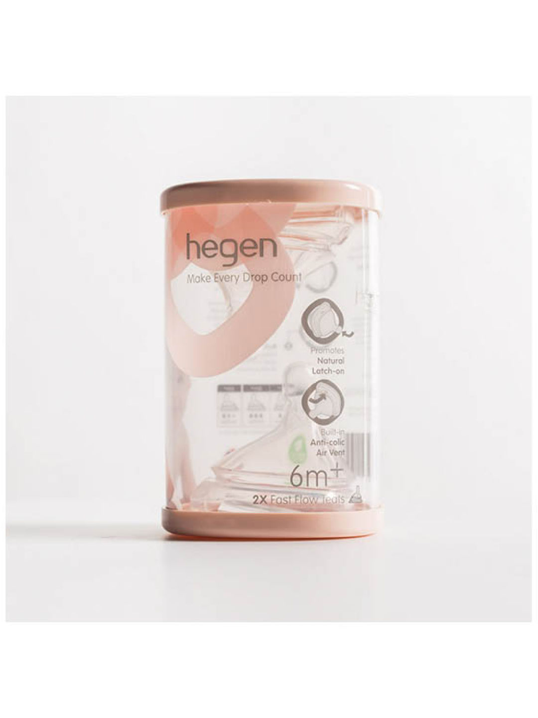 Hegen Fast Flow Teat 6m+ (2-pack) (No Color- Image 2)