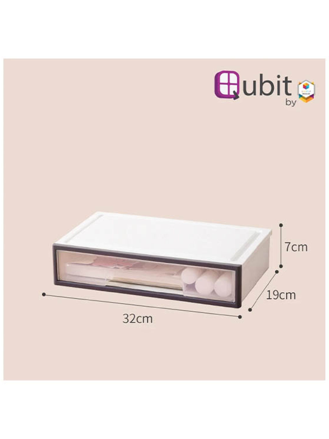 Qubit Mini Solo Level Stackable Storage Cabinet (No Color- Image 2)