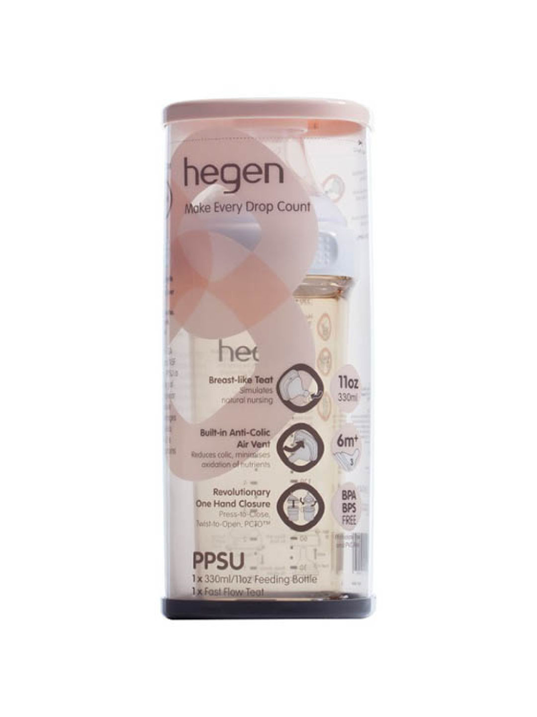 Hegen PPSU PCTO™ Feeding Bottle (11oz) (No Color- Image 2)